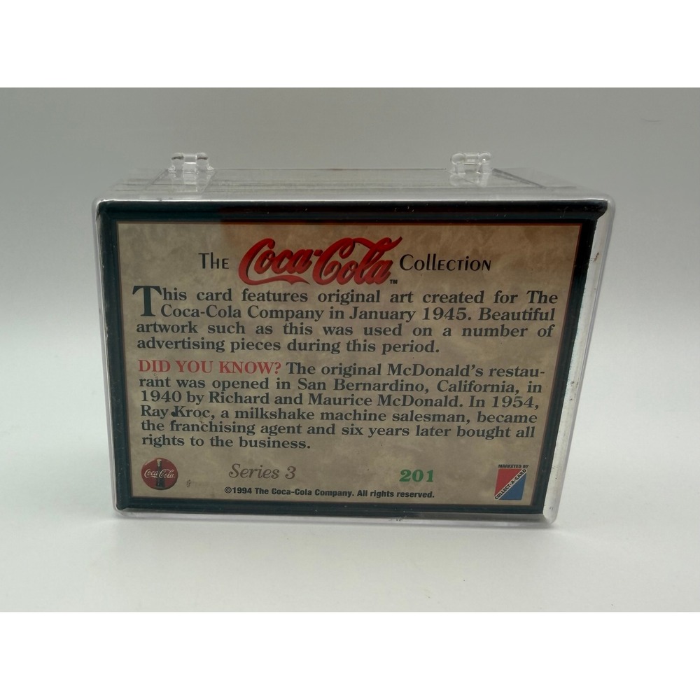1994 Coca-Cola Collection Series 3 Complete 100 Card Set Collect-A-Card 201-300